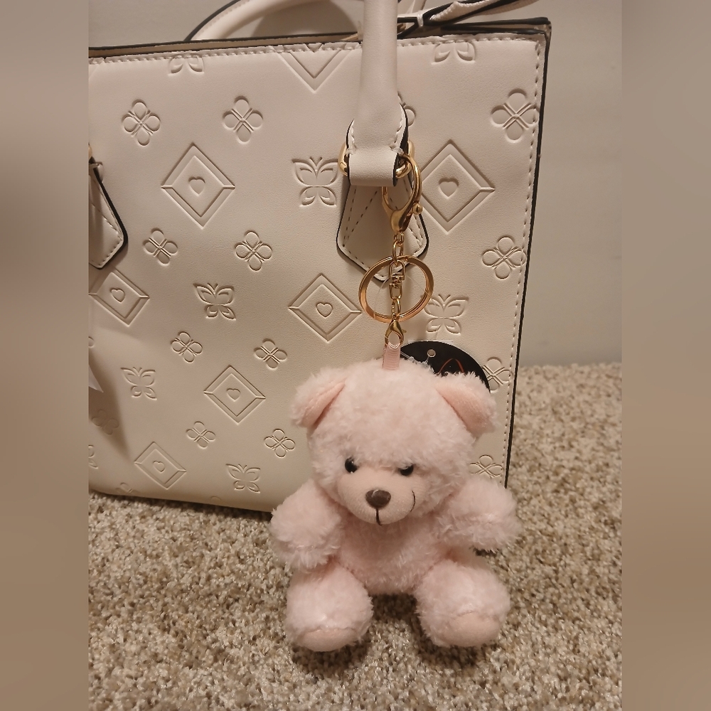 Pink Teddy Bear Charm